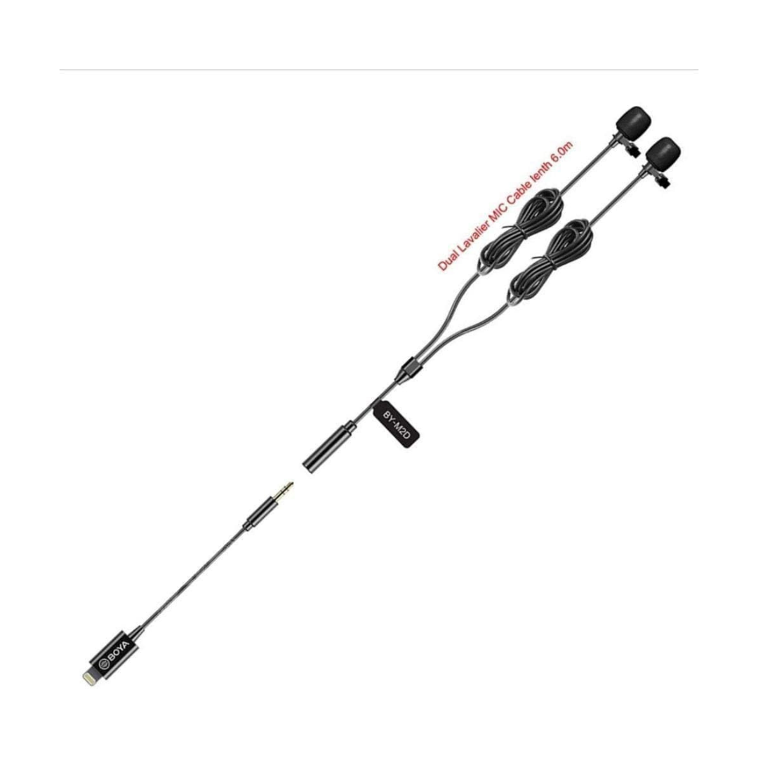 Micrófonos Lavalier Condensador Omnidireccional Boya BY-M2D 4