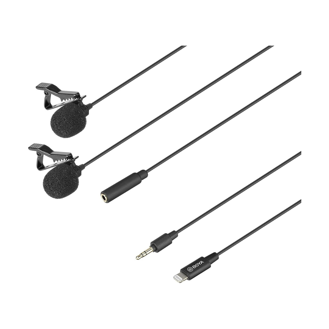 Micrófonos Lavalier Condensador Omnidireccional Boya BY-M2D 1