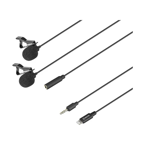 Micrófonos Lavalier Condensador Omnidireccional Boya BY-M2D