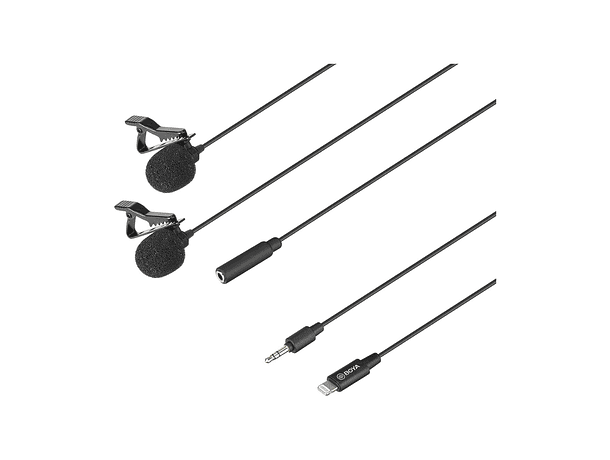 Micrófonos Lavalier Condensador Omnidireccional Boya BY-M2D