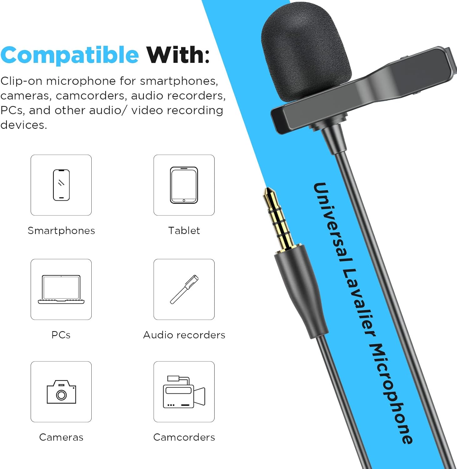 Micrófono Lavalier Condensador Omnidireccional Boya BY-M1S 5