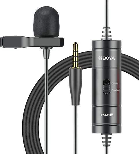 Micrófono Lavalier Condensador Omnidireccional Boya BY-M1S