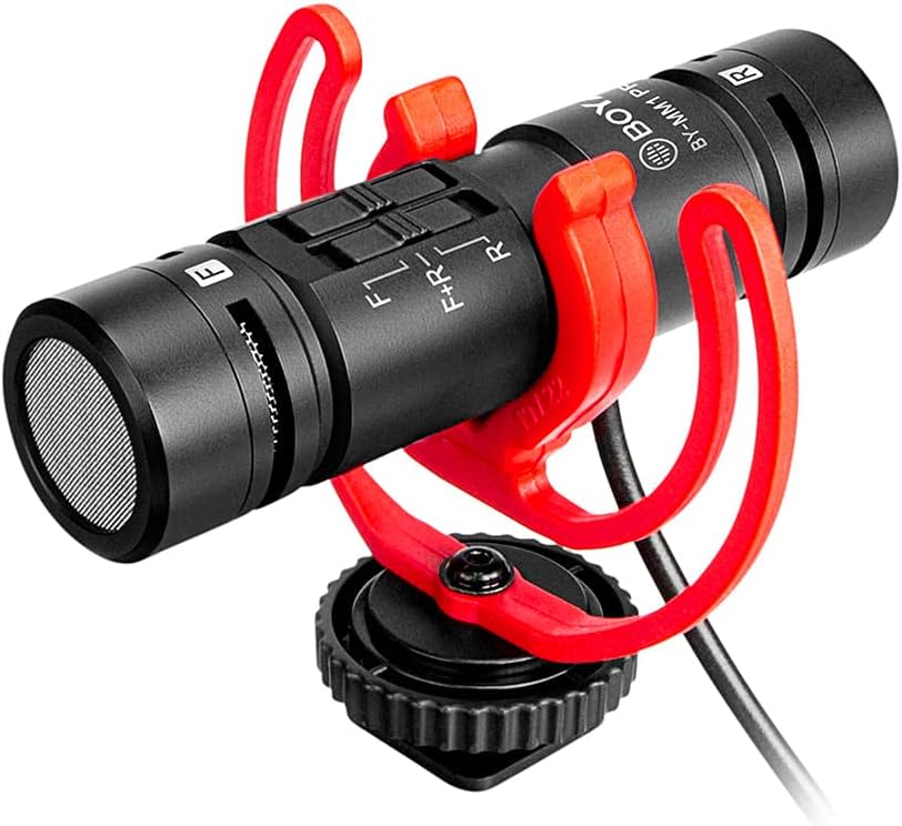 Micrófono Condensador de Doble Cápsula Boya MM1 Pro 1