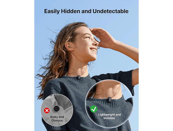 Micrófono Lavalier Inalámbrico Boya Mini 14 con 2 Transmisores y Estuche de Carga Negro