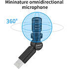 Micrófono Shotgun USB-A Boya BY-M100UA Mini Plug & Play 5