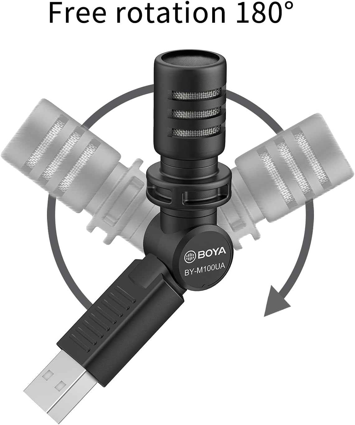 Micrófono Shotgun USB-A Boya BY-M100UA Mini Plug & Play 2