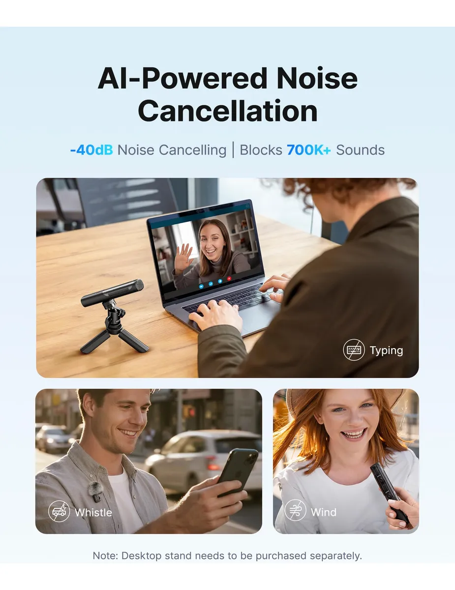 Micrófono Lavalier Inalámbrico Doble Boya Magic 05 4