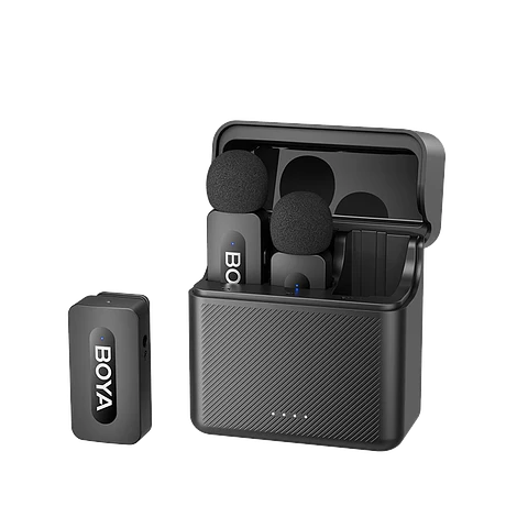 Micrófono Inalámbrico Doble Boya BY-V35 con Salida 3,5 mm para Cámaras