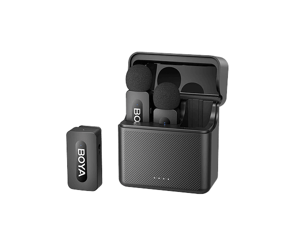 Micrófono Inalámbrico Doble Boya BY-V35 con Salida 3,5 mm para Cámaras