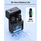 Micrófono Inalámbrico Doble Boya BY-V35 con Salida 3,5 mm para Cámaras 12