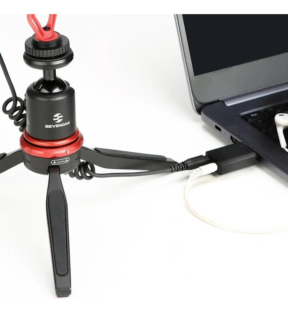 Adaptador de Audio Boya BY-EA2 USB a 3,5 mm con Salida para Audífono y Micrófono 3