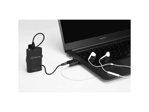 Adaptador de Audio Boya BY-EA2 USB a 3,5 mm con Salida para Audífono y Micrófono