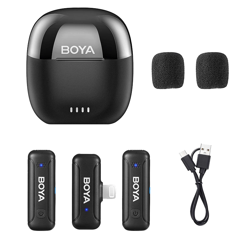 Micrófono Inalámbrico Mini Boya de 2,4 GHz con Conector Lightning 7