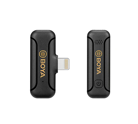 Micrófono Inalámbrico Boya con Conector Lightning y Alcance de 50 Metros