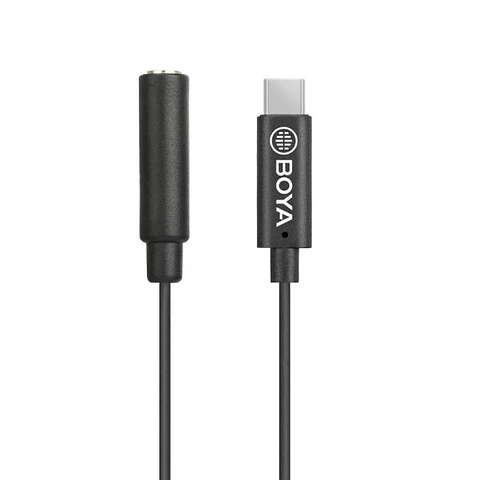 Cable Adaptador Boya TRRS Hembra de 3,5 mm a USB-C Macho
