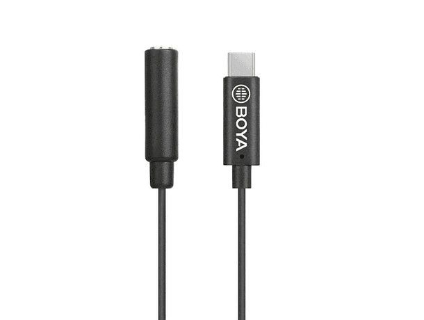 Cable Adaptador Boya TRRS Hembra de 3,5 mm a USB-C Macho