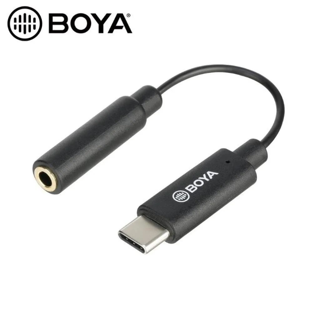 Cable Adaptador Boya TRRS Hembra de 3,5 mm a USB-C Macho 6