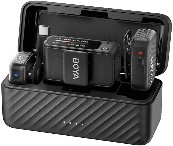 Micrófono Lavalier Inalámbrico Doble Boya BOYAMIC 2-01 con IA e Incluye Lavalier 6