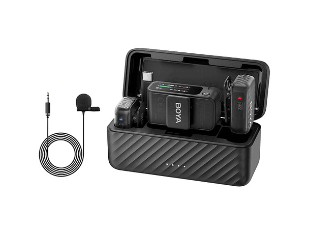 Micrófono Lavalier Inalámbrico Doble Boya BOYAMIC 2-01 con IA e Incluye Lavalier