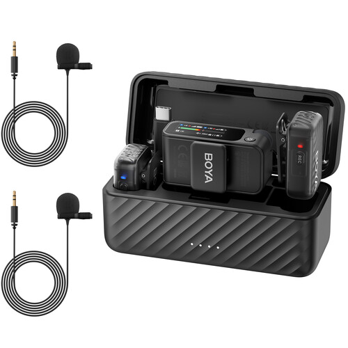 Micrófono Lavalier Inalámbrico Doble Boya BOYAMIC 2-01 con IA e Incluye Lavalier 8