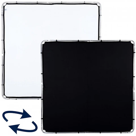 Tela Skylite Blanco/Negro Lastolite de 2 × 2 m