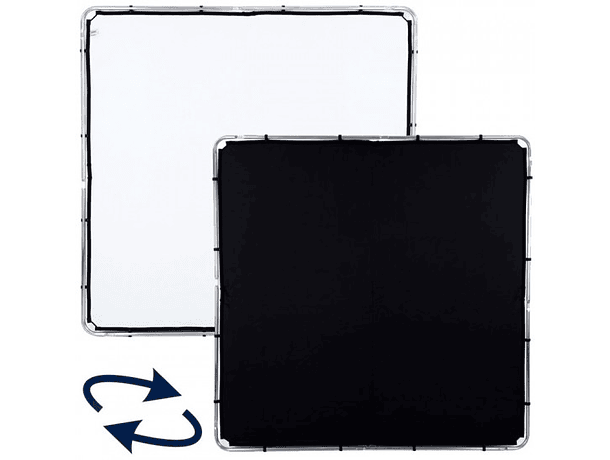 Tela Skylite Blanco/Negro Lastolite de 2 × 2 m