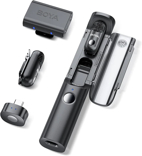 Micrófono Lavalier Inalámbrico Doble Boya Magic 03 con IA