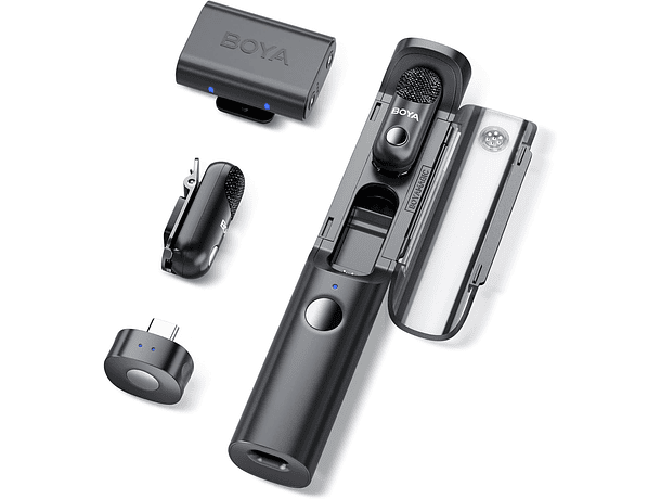 Micrófono Lavalier Inalámbrico Doble Boya Magic 03 con IA