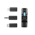 Micrófono Lavalier Inalámbrico Boya BOYALINK A2 con Conectores USB-C y Lightning 1