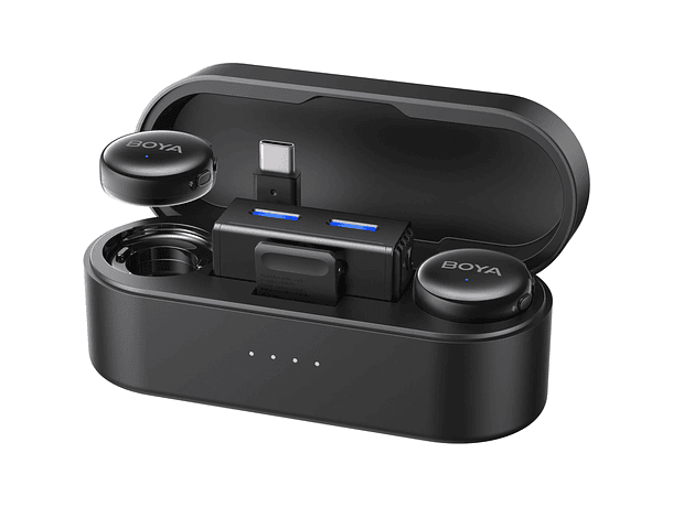 Micrófono Lavalier Inalámbrico Doble Boya BOYALINK 3-02 con IA y Conector USB-C