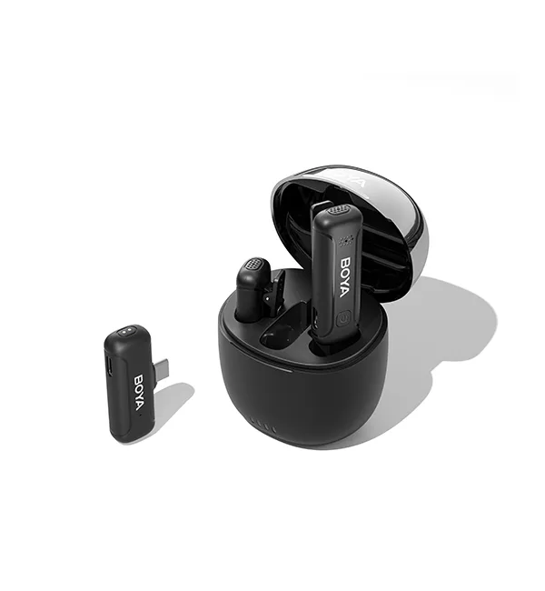 Micrófono Inalámbrico Mini Boya BY-WM3T-U2 de 2,4 GHz con Conector USB-C 1