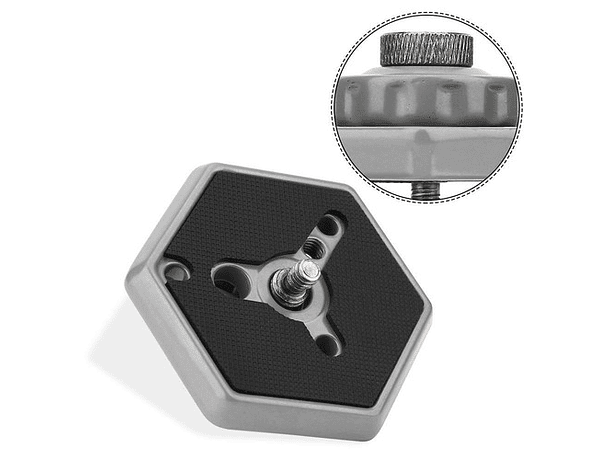 Plato Hexagonal Manfrotto con Tornillo 1/4"