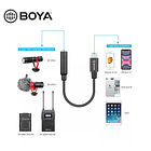 Cable Adaptador Boya BY-K8 TRS Hembra de 3,5 mm a Lightning Macho 6