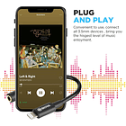 Cable Adaptador Boya BY-K8 TRS Hembra de 3,5 mm a Lightning Macho 7