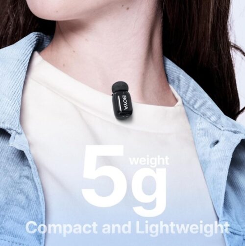 Micrófono Lavalier Inalámbrico Doble Boya Mini con Conectores USB-C y Lightning 3