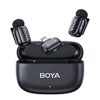 Micrófono Lavalier Inalámbrico Doble Boya Mini con Conectores USB-C y Lightning 1