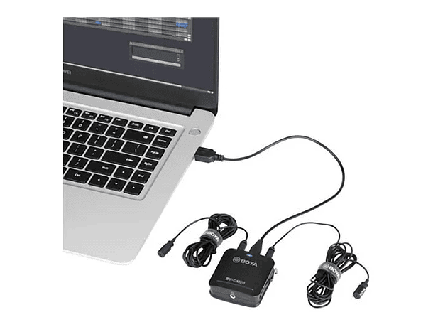Kit de Micrófonos Boya BY-DM20 para Grabación Doble con Conectores USB, USB-C y Lightning