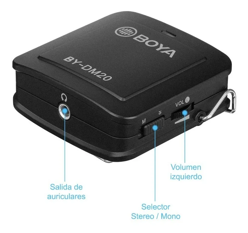 Kit de Micrófonos Boya BY-DM20 para Grabación Doble con Conectores USB, USB-C y Lightning 4