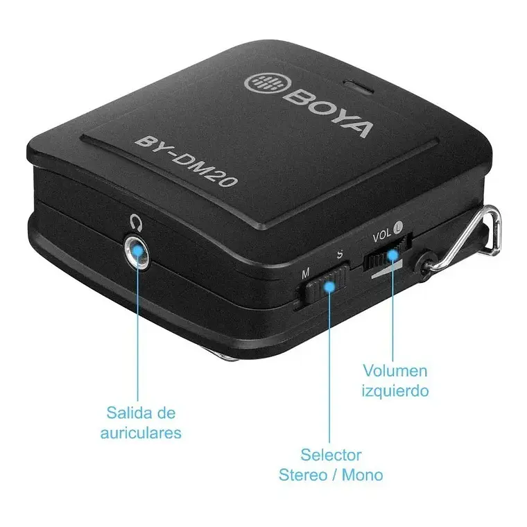 Kit de Micrófonos Boya BY-DM20 para Grabación Doble con Conectores USB, USB-C y Lightning 4