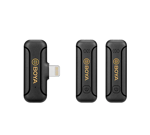 Micrófono Lavalier Inalámbrico Doble Boya BY-WM3T2-D2 con Conector Lightning 