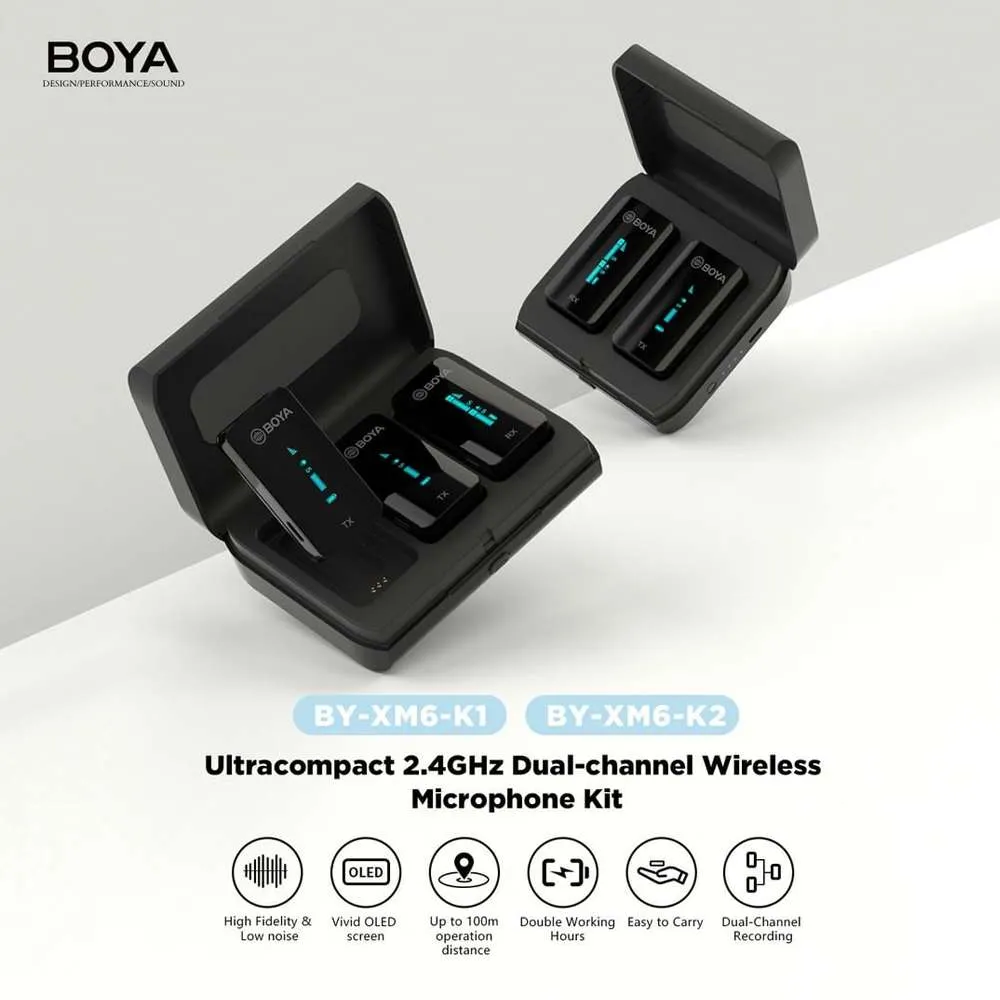 Estuche de Carga Boya para Micrófonos XM6  7