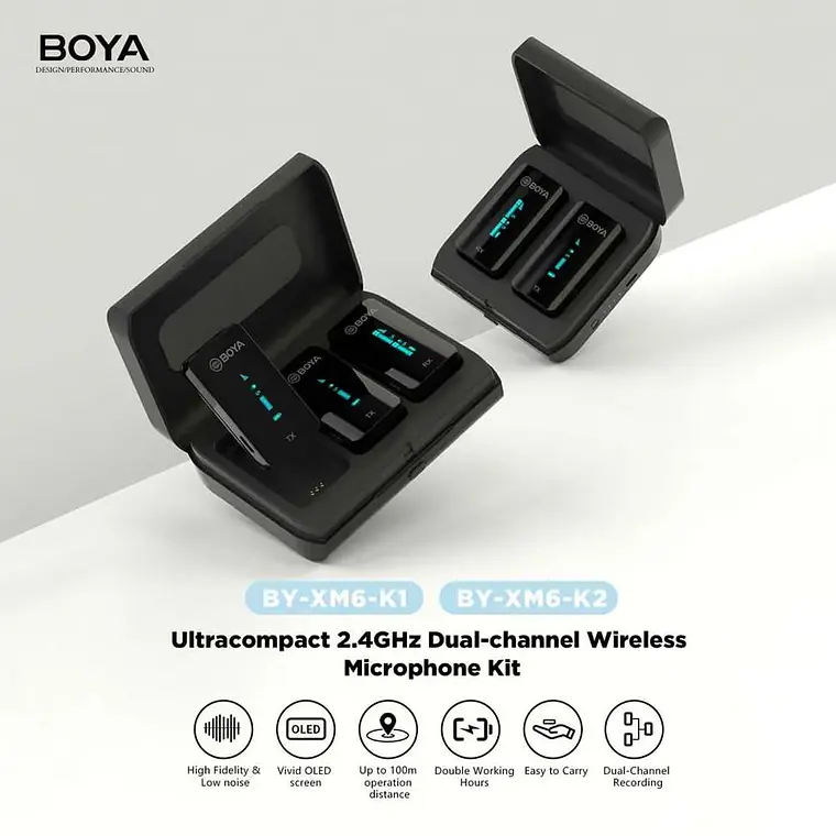 Estuche de Carga Boya para Micrófonos XM6  7