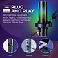 Micrófono USB Condensador Boya K9-MIC con Iluminación RGB - Miniatura 7