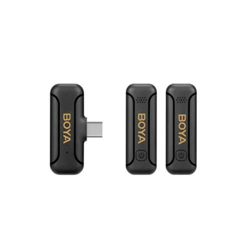 Micrófono Lavalier Inalámbrico Doble Boya BY-WM3T2-U2 con Conector USB-C  1
