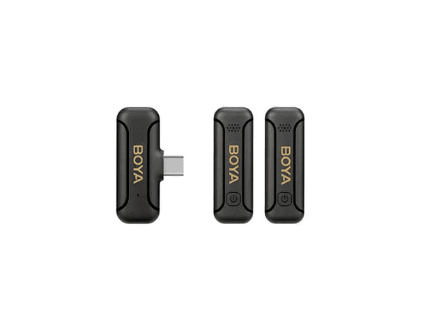 Micrófono Lavalier Inalámbrico Doble Boya BY-WM3T2-U2 con Conector USB-C 