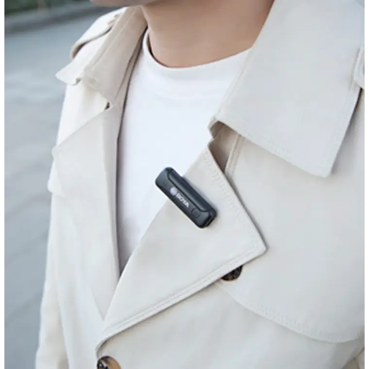 Micrófono Lavalier Inalámbrico Doble Boya BY-WM3T2-U2 con Conector USB-C  3