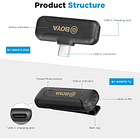 Micrófono Lavalier Inalámbrico Doble Boya BY-WM3T2-U2 con Conector USB-C  7