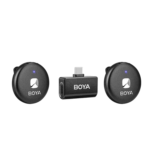 Micrófono Lavalier Inalámbrico Doble Boya Omic-U con Conector USB-C 3
