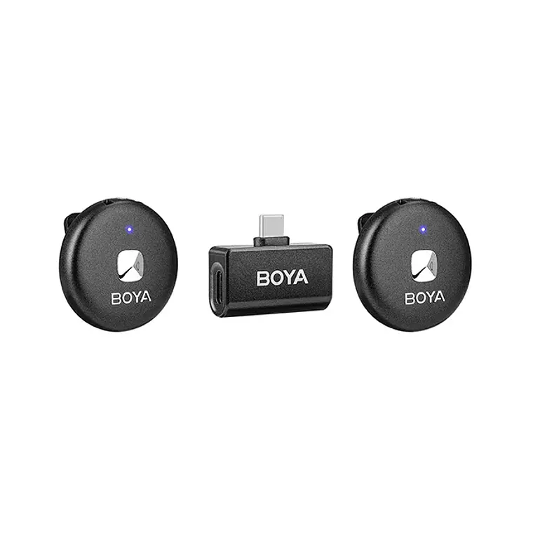 Micrófono Lavalier Inalámbrico Doble Boya Omic-U con Conector USB-C 3