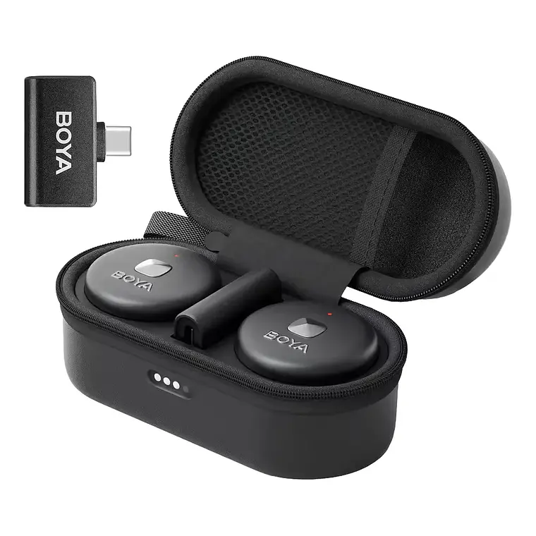 Micrófono Lavalier Inalámbrico Doble Boya Omic-U con Conector USB-C 7